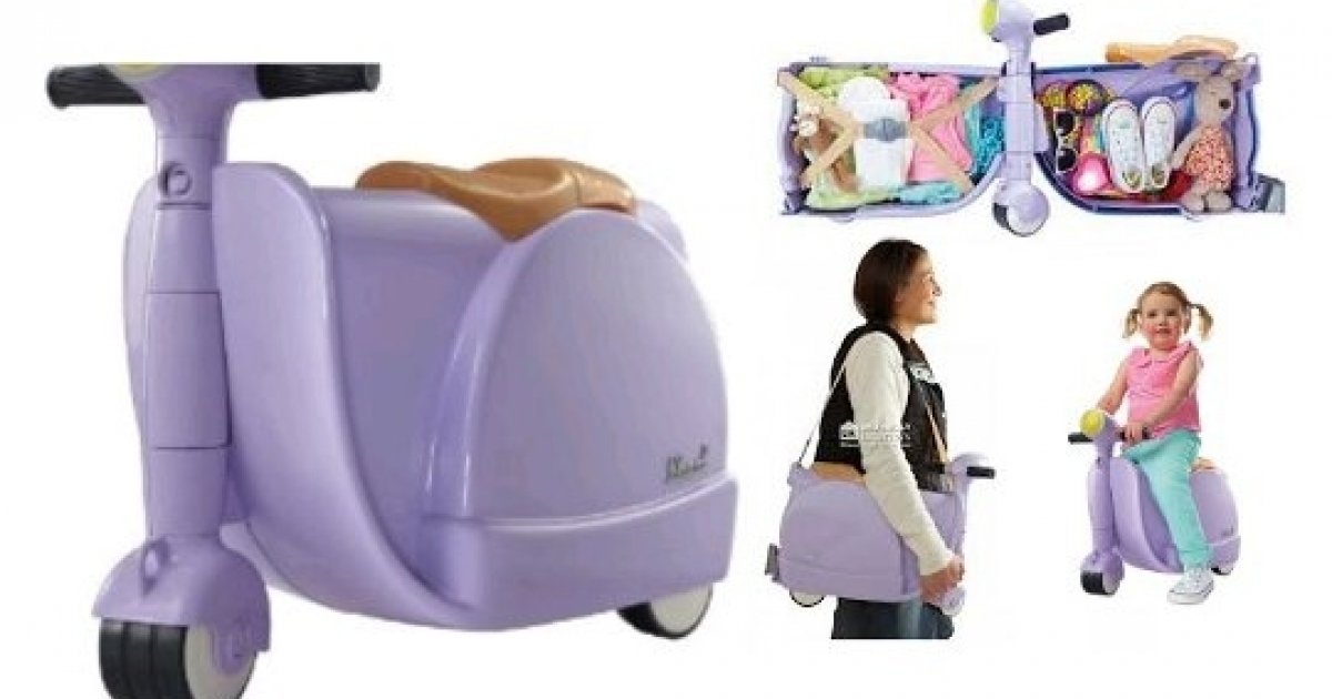 lilac suitcase