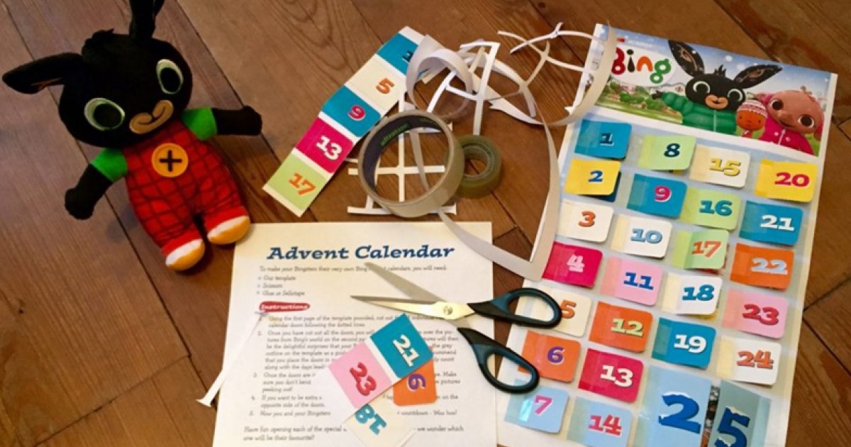 FREE Bing Bunny Advent Calendar To Download & Print
