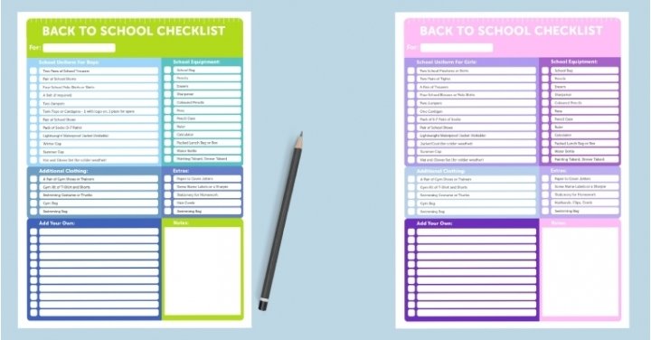 Back To School: Everything You Need Checklist