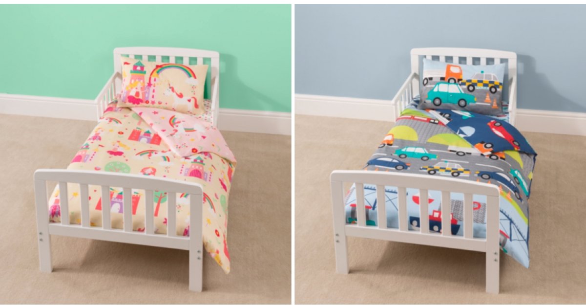 Toddler Bed Bundles: Bed, Mattress, Duvet, Pillow & Bedding £99 @ Asda George