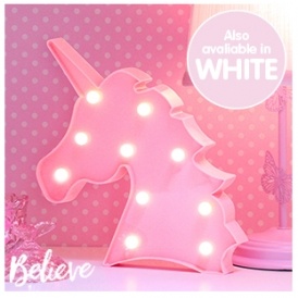 Pink or White Unicorn  LED Light Just 3 99 Home  Bargains 