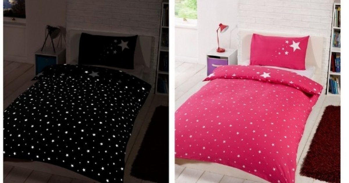 Glow In The Dark Duvet Cover Sets £8.99 @ B&M