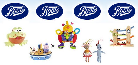 boots 3 for 2 toys