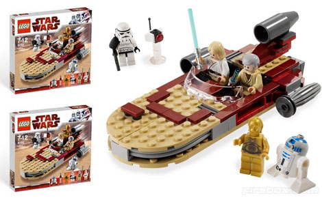 Lego Star Wars Luke S Landspeeder 18 49 Whsmith - whsmith roblox voucher