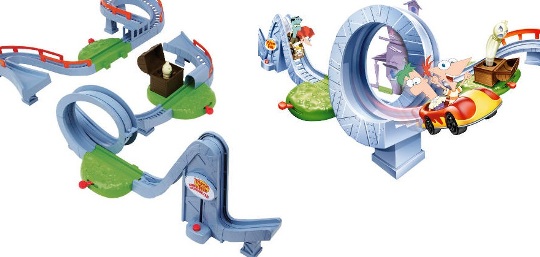 phineas and ferb rollercoaster toy