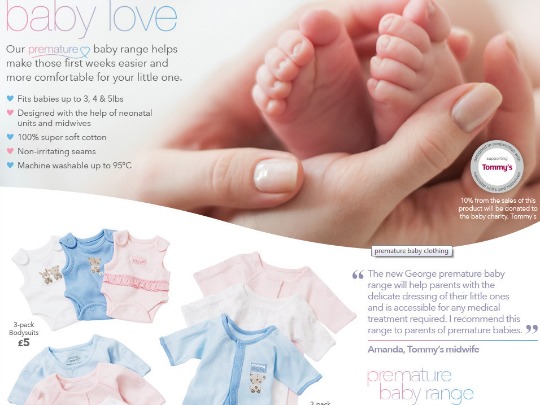 george premature baby clothes