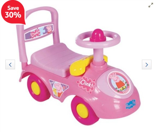 Peppa Pig Ride-On Car £10.50 @ Tesco Direct