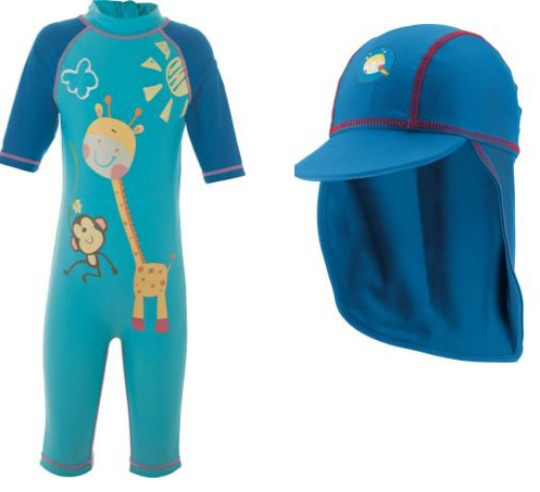 sunsafe suit and hat