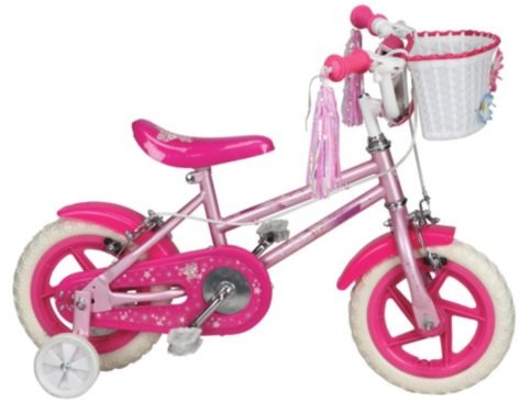 tesco girls bike