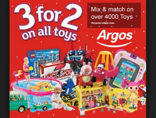 argos toy sale 3 for 2