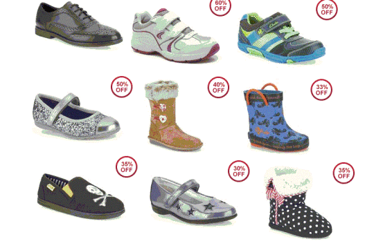 Boys \u0026 Girls Shoes From £7 @ Clarks