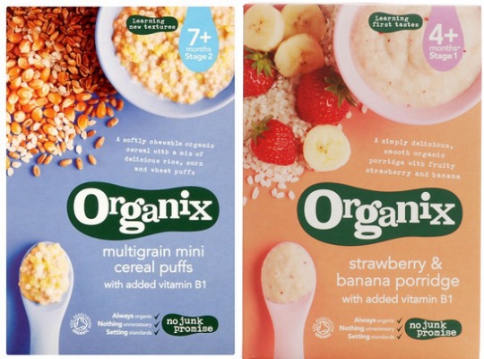 Organix baby best sale porridge 4 months