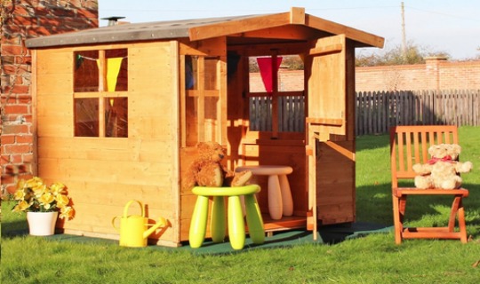 Tesco wooden playhouse new arrivals