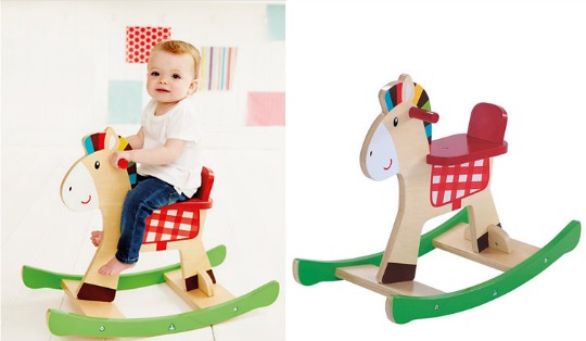 early learning centre wooden rocking horse