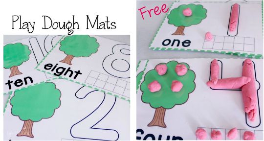 Free Play Dough Counting Printable Mats Life Over C S