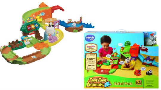 toot toot animals track set