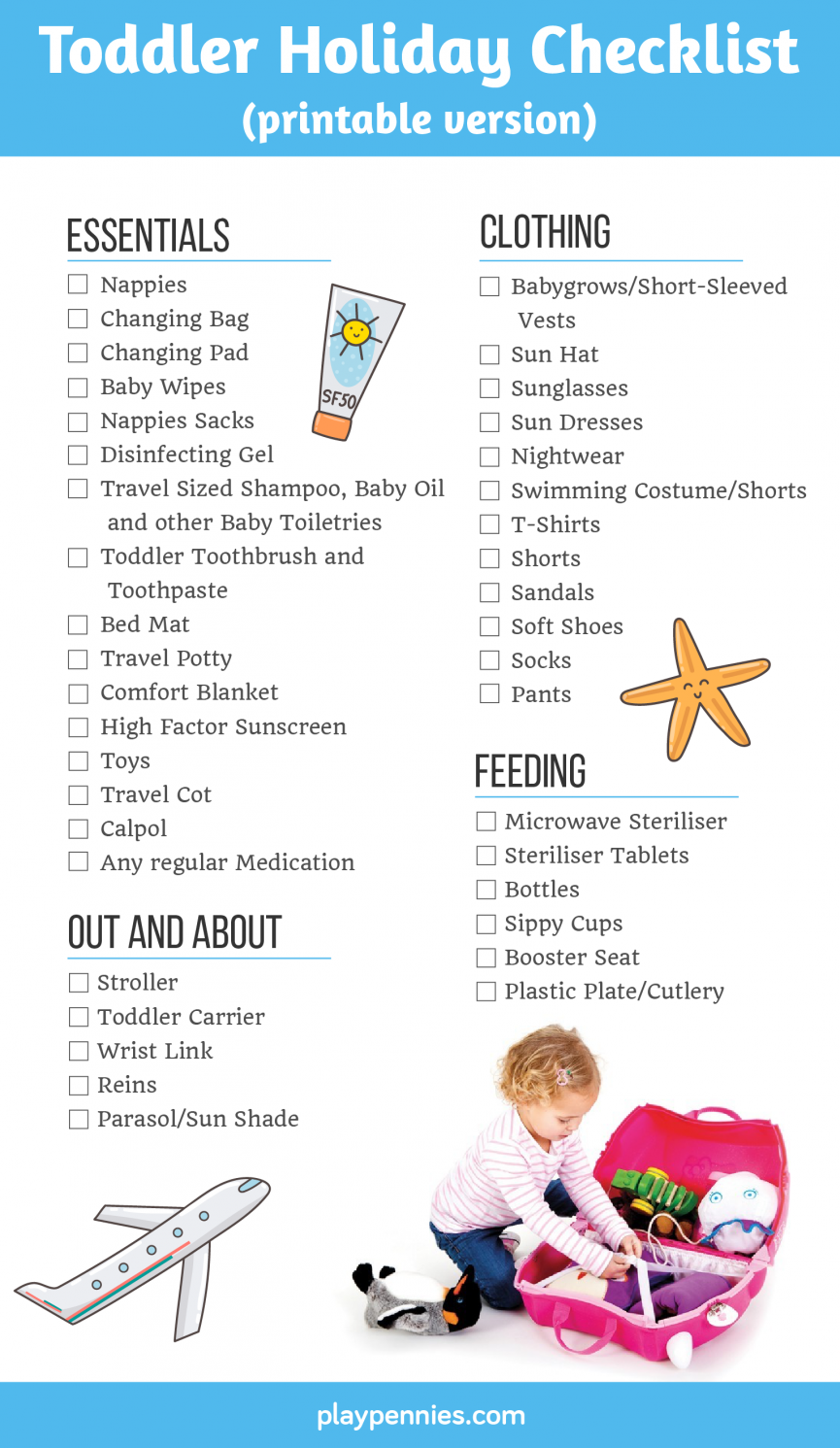 baby checklist for travel