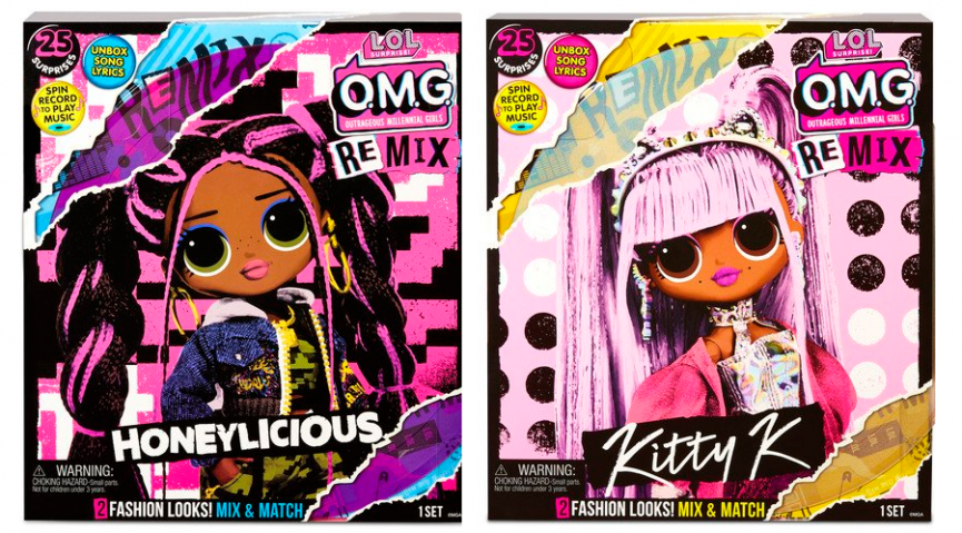 OMG LOL Dolls SET, 3-PACK (NEW) Music Remix - Lonestar/ Pop BB/ Kitty K