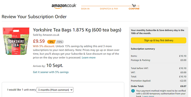 Yorkshire Tea - 600 bags