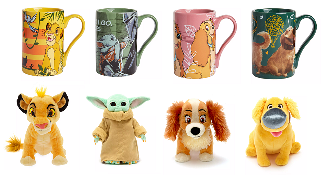 disney mug and soft toy