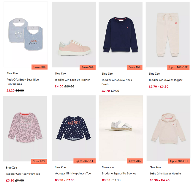 Debenhams girl hotsell clothes sale