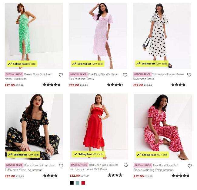 100s Of Dresses £12 Each @ New Look