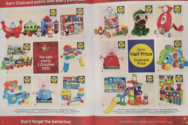 Tesco 3 for 2 2024 toys 2018 dates