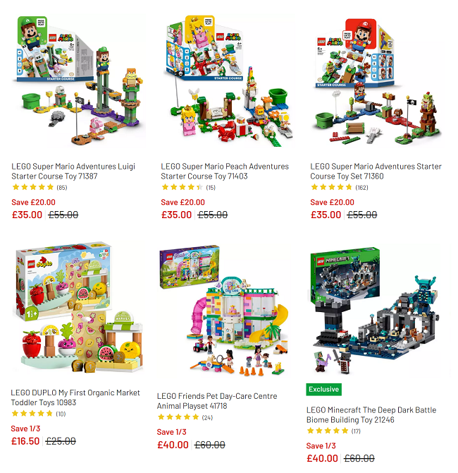 Argos toys lego online minecraft