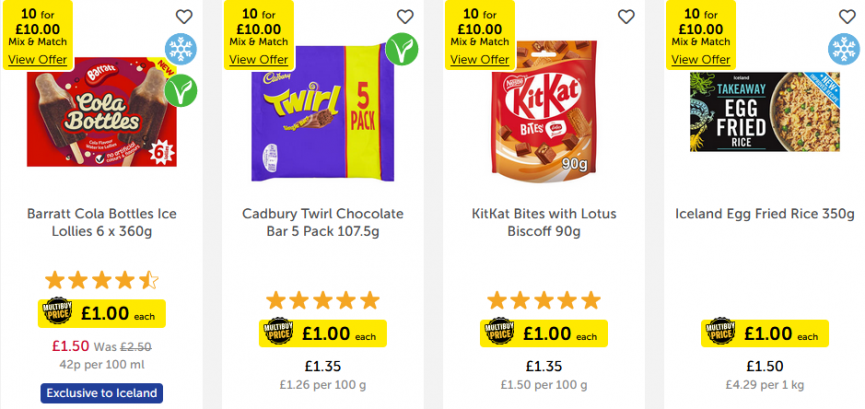 10 Items For Just £10 @ Iceland