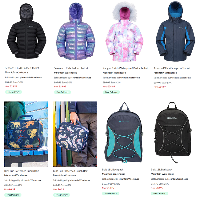 Up To 70% Off Clearance + Free Delivery @ Mountain Warehouse