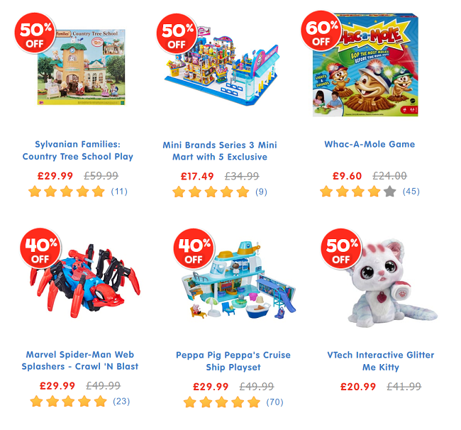 Entertainer shop toy sale