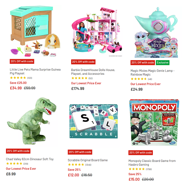 Argos toy sale 2023 NOW live: Up to half price on toys from Barbie