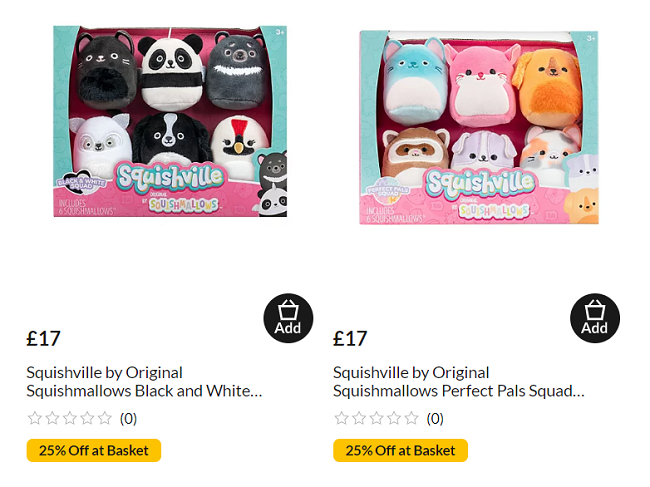 Squishville by Original Squishmallows Perfect Pals or Black & White ...